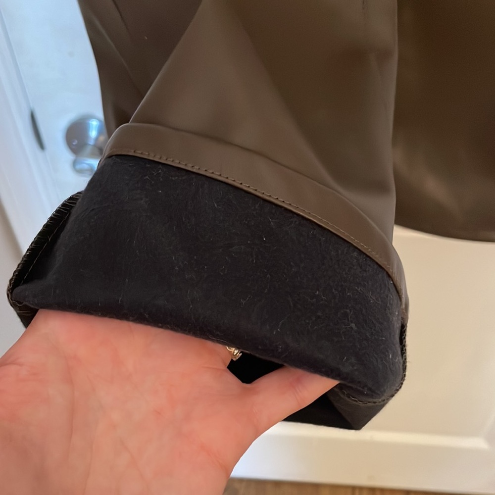 We Wore What Chocolate Brown Pleather Bootleg Pants - Picture 7 of 7